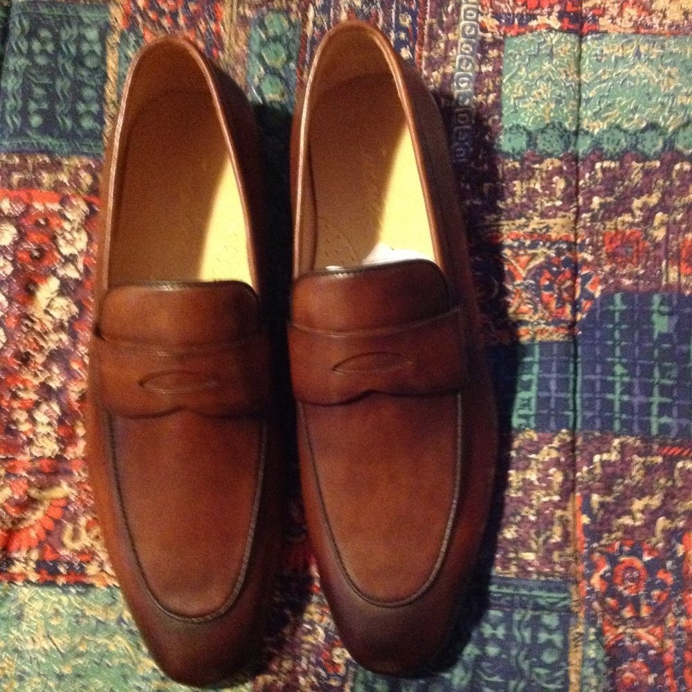 Curatore Men's Farina Brown leather Loafers - Size: 11 - New with Box